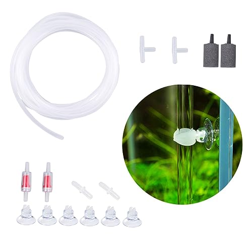Angoily 15-Teiliges Set Aquarium zubehör Luftschlauch für Aquarien Luftschlauch mit Luftventilen Zubehör für Aquarien Zubehör für Luftpumpen Standard-Airline-Schläuche Blasenstein Angoily 15-Teiliges Set Aquarium zubehör Luftschlauch für Aquarien Luftschlauch mit Luftventilen Zubehör für Aquarien Zubehör für Luftpumpen Standard-Airline-Schläuche Blasenstein von Angoily