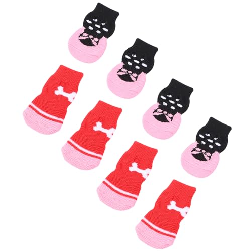 Angoily 2 Sets Weihnachtssocken Für Haustiere Hundesocken – Warme Sohle Für Hartholzböden Festliches Muster 8 Stück X 2 Angoily 2 Sets Weihnachtssocken Für Haustiere Hundesocken – Warme Sohle Für Hartholzböden Festliches Muster 8 Stück X 2 von Angoily