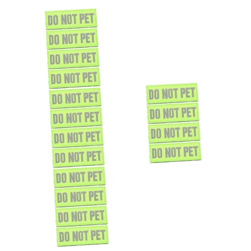 Angoily 16 STK Dienst Hunde dekorativ Trainingshund Patch Service-Hunde- Etiketten Welpengeschirr reflektierende Hundemarken Diensthundepatch Hündchen Haustier Klebeband Gurt Nylon von Angoily