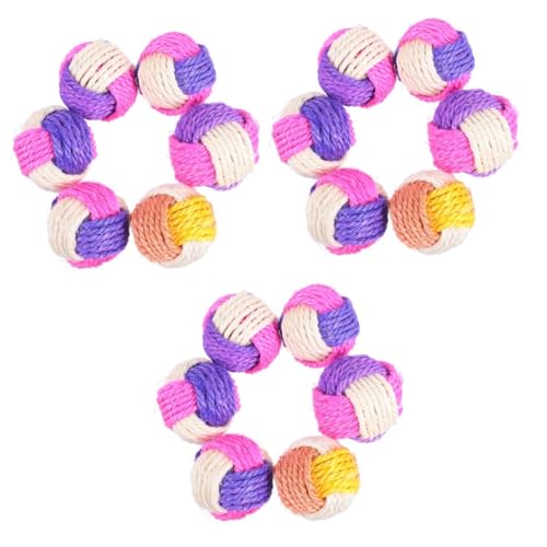 Angoily Kauspielzeug 18 STK Sisal Ball Katzen Spielzeug Spielzeuge Heimtierbedarf Haustier Spielzeug Katzenspielzeug Dreifarbig Beißspielzeug Angoily Kauspielzeug 18 STK Sisal Ball Katzen Spielzeug Spielzeuge Heimtierbedarf Haustier Spielzeug Katzenspielzeug Dreifarbig Beißspielzeug von Angoily