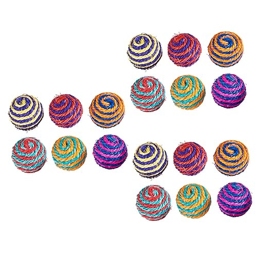 Angoily 18 STK Spielzeug Aus Sisalkugeln Haustierspielzeug Zubehör Für Katzenspielzeug Interaktives Katzenspielzeug Kätzchen Interaktives Spielzeug Kauspielzeug Jugueten Lieferungen Klein Angoily 18 STK Spielzeug Aus Sisalkugeln Haustierspielzeug Zubehör Für Katzenspielzeug Interaktives Katzenspielzeug Kätzchen Interaktives Spielzeug Kauspielzeug Jugueten Lieferungen Klein von Angoily