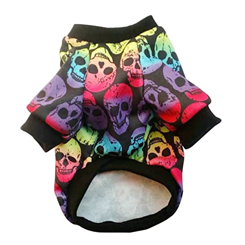 Angoily 1Stk Halloween-Haustier-Sweatshirt hundekostüm Halloween Hunde Halloween kostüm Piratenhundekostüm Hundeschädel Kostüm laufweste Hundepullover Haustierkleidung von Angoily