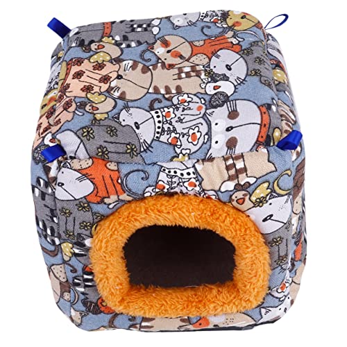 Angoily Meerschweinchen-hängematte Versteck Meerschweinchen- Haustier Pp-Baumwolle Samt Haustiernest Bett Zufällige Farbe Angoily Meerschweinchen-hängematte Versteck Meerschweinchen- Haustier Pp-Baumwolle Samt Haustiernest Bett Zufällige Farbe von Angoily