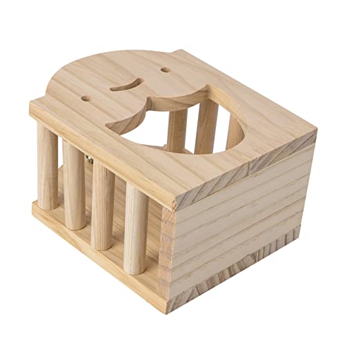 Angoily Heu-futterspender Für Kaninchen Grashalter Aus Holz Für Meerschweinchen Sicherer Und Langlebiger Futterspender Für Haustiere von Angoily