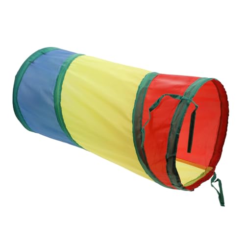 Angoily Katzenspielzeug-Paket 3-in-1 Interaktiver Katzentunnel Regenbogen-Design Tierbedarf Tunnel Für Hauskatzen von Angoily