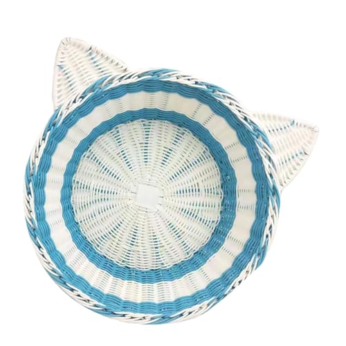 Angoily Rattan-haustierbett Katzenhaus Hundehütte Warmes Haustiernest Bequem Für Tiere Leicht Zu Reinigen Angoily Rattan-haustierbett Katzenhaus Hundehütte Warmes Haustiernest Bequem Für Tiere Leicht Zu Reinigen von Angoily