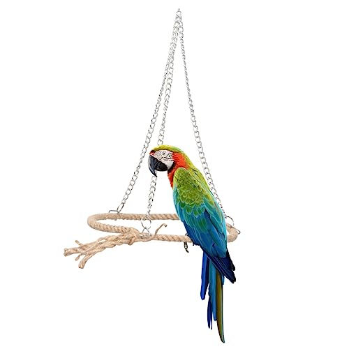 Angoily Kreisförmiges Schaukel-papagei-Spielzeug Vogel-sittich-hängeanhänger Für Papageienbedarf Papageien-schaukel-Spielzeug Angoily Kreisförmiges Schaukel-papagei-Spielzeug Vogel-sittich-hängeanhänger Für Papageienbedarf Papageien-schaukel-Spielzeug von Angoily