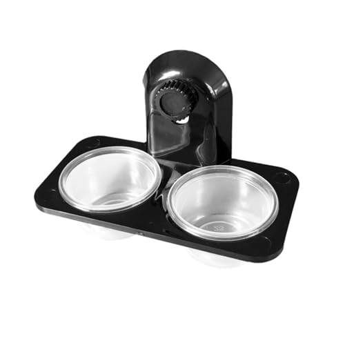 Angoily Reptilien-futtertablett Futternapf Für Reptilien Glas-terrarienschalen Reptilienschale Für Futter Wasser Kleintier-futterspender Schwarz von Angoily