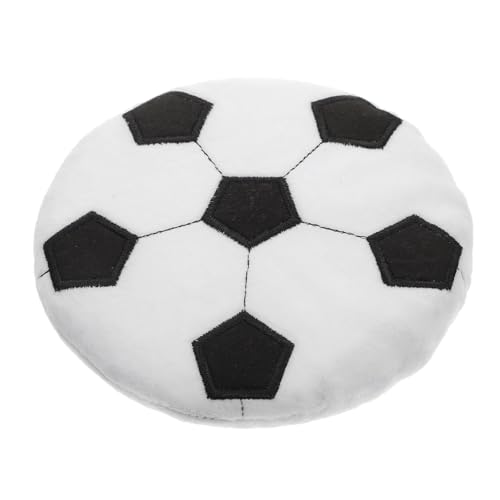 Angoily Hundespielzeug Mit Fußball- Gefülltes Spielzeug Für Hunde Und Kinder Apportierspielzeug Für Haustiere Mit Fußballmuster Interaktives Spielzeug Fliegendes Scheibenspielzeug von Angoily
