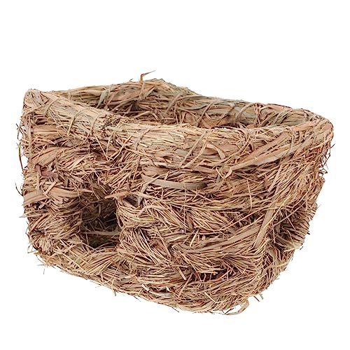 Angoily Gewebtes Haustiernest - Handgemachtes Meerschweinchenbett Mit Natürlichem Stroh Angoily Gewebtes Haustiernest - Handgemachtes Meerschweinchenbett Mit Natürlichem Stroh von Angoily