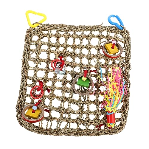 Angoily 1stück Natürliche Papageien-hängematte Mit Kletternetz Für Kleine Bis Mittelgroße Vögel Robustes Spielzeug Für Papageien Zum Kauen Und Entspannen Im Käfig Angoily 1stück Natürliche Papageien-hängematte Mit Kletternetz Für Kleine Bis Mittelgroße Vögel Robustes Spielzeug Für Papageien Zum Kauen Und Entspannen Im Käfig von Angoily