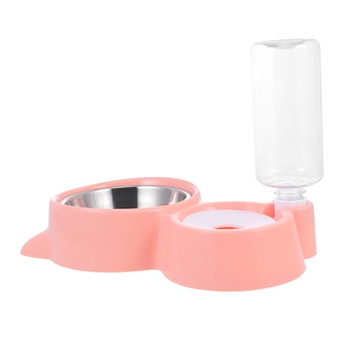 Angoily Automatischer Wasserspender Für Haustiere Aus Edelstahl Katzenohr-Design Futternapf Für Hunde Und Katzen von Angoily