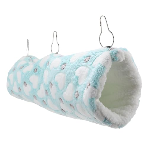 Angoily 2 Stücke Luxus Plüsch Hamster Nest Hängen Schlaf Bett Haustier Hängematte Hamster Waschbar Gemütliche Tunnel von Angoily