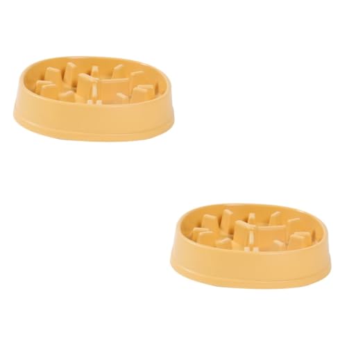 Angoily Schale Schüssel 2 STK Slow-Food-Bowl Herrenuhren Plastik Snacks Für Hunde Katzennapf von Angoily