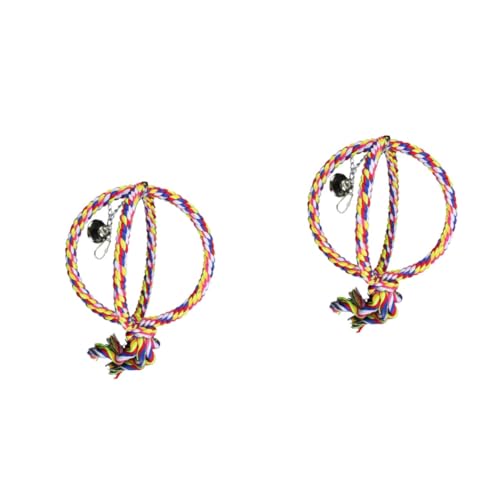 Angoily 2stücke Baumwollseil Schaukelspielzeug Für Vögel Hängendes Spielzeug Für Papageien Wellensittiche Und Nymphensittiche Mit Langlebigem Edelstahl Und Verstellbarem Design Angoily 2stücke Baumwollseil Schaukelspielzeug Für Vögel Hängendes Spielzeug Für Papageien Wellensittiche Und Nymphensittiche Mit Langlebigem Edelstahl Und Verstellbarem Design von Angoily