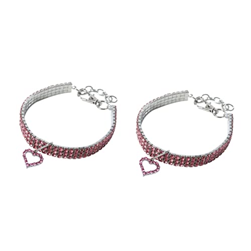 Angoily 2 für großer hundehalsband pet Supplies haustierbedarf verstellbare Welpenhalsbänder für Diamantkristall Sicherheitshalskette für Haustiere von Angoily