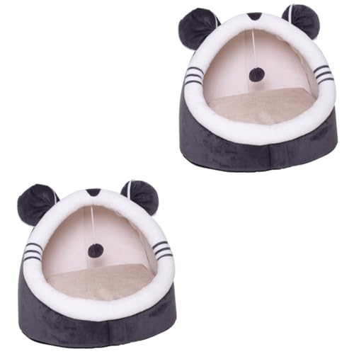 Angoily 2 Stück Luxus-haustiernest Bett Sitz Cartoon-Stil Katzenlounge Für Zuhause Bequemes Schlafen Für Haustiere Angoily 2 Stück Luxus-haustiernest Bett Sitz Cartoon-Stil Katzenlounge Für Zuhause Bequemes Schlafen Für Haustiere von Angoily