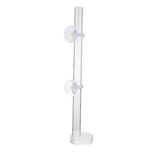 Angoily 2sätze Aquarium Futterrohr Für Garnelen Und Zierfische Transparentes Acryl Mit Saugnapf Und Tray Für Fütterung Bepflanzten Aquarien Vermeidet Futterverschwendung von Angoily