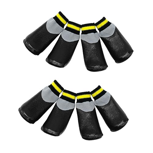 Angoily 2sätze Pet Dog Boots wasserdichte Winter-Schuhe rutschfeste Gummisocken Für Kleine Hunde Und Welpen Schwarz Pfotenschutz Bei Regen Und Schnee Angoily 2sätze Pet Dog Boots wasserdichte Winter-Schuhe rutschfeste Gummisocken Für Kleine Hunde Und Welpen Schwarz Pfotenschutz Bei Regen Und Schnee von Angoily