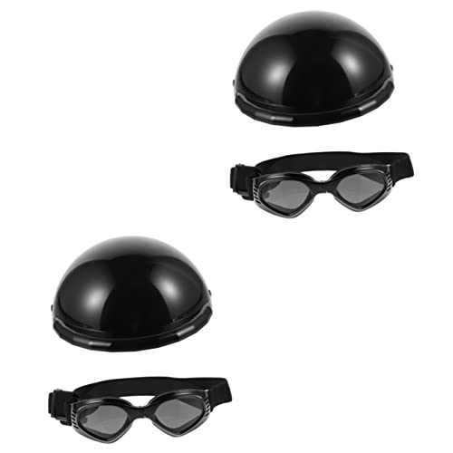 Angoily 2 Sets Lustige Hundebrille Haustier Kunststoffhelm Hundehelm Für Dekorativer Haustierhelm Haustierzubehör Angoily 2 Sets Lustige Hundebrille Haustier Kunststoffhelm Hundehelm Für Dekorativer Haustierhelm Haustierzubehör von Angoily