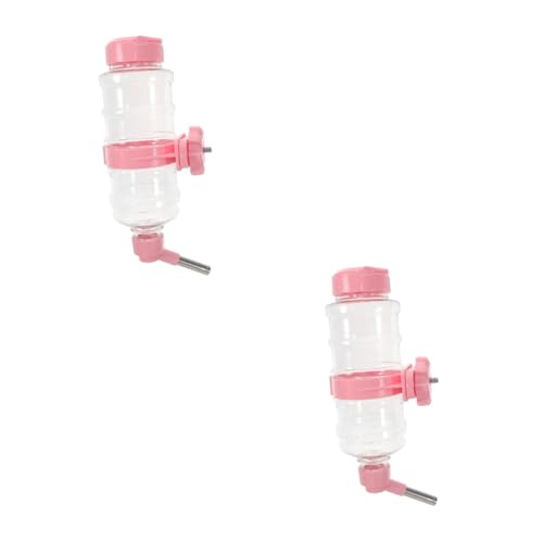 Angoily 2 Sätze automatische Wasserzufuhr Wasserspender für Hamster Wasserspender für Haustiere aus Kunststoff Käfig Wasserspender Futterautomat für Hamster hängend Wasserflasche von Angoily