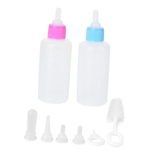 Angoily Stillflaschen Für Haustiere Für Welpen Und Kätzchen 2 Sets Mit 60 Ml Stillflaschen Für Haustiere Komplettes Fütterungsset Leicht Zu Reinigen Angoily Stillflaschen Für Haustiere Für Welpen Und Kätzchen 2 Sets Mit 60 Ml Stillflaschen Für Haustiere Komplettes Fütterungsset Leicht Zu Reinigen von Angoily