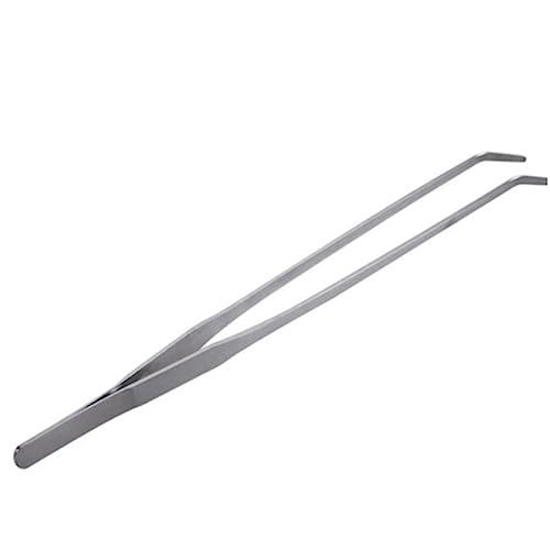 Angoily 2 Stück 27 cm Edelstahl-pinzette Gerade/Gebogene Wasserpflanzenzange Für Aquarien Pflanzenpinzette Präzisionspinzette Für Aquarien von Angoily