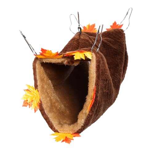 Angoily Plüsch Igel Spielzeuge 2 Stück Hamster Tunnel Nest Warme Plüsch Lebensräume Hamster Versteck Käfig Röhrenhaus Plüsch Hamster Röhre Pompones De Porristas Meerschweinchen Hängematte Plüschtier von Angoily