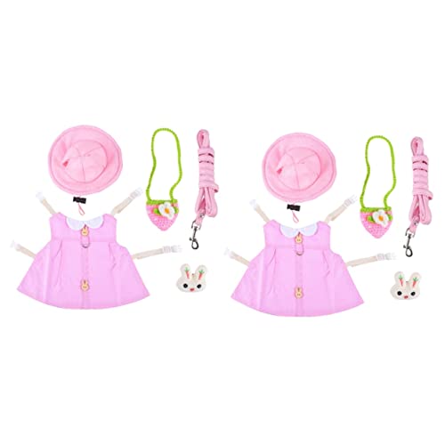 Angoily 2 Stücke Bunny Weste Leine Katze Kostüm Set Tier Haustier Kleid up Atmungsaktive Stoff Angoily 2 Stücke Bunny Weste Leine Katze Kostüm Set Tier Haustier Kleid up Atmungsaktive Stoff von Angoily