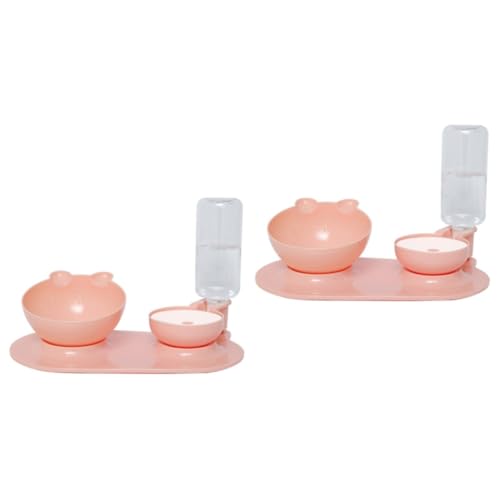Angoily 2 Stück Neck Pet Feeder Doppelnapf Nicht-festes Material Leicht Zu Reinigen Tierfutter Wasserspender Angoily 2 Stück Neck Pet Feeder Doppelnapf Nicht-festes Material Leicht Zu Reinigen Tierfutter Wasserspender von Angoily