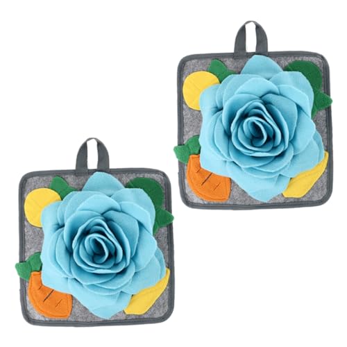 Angoily 2St Kaninchen-Schnüffelpad Beißspielzeug für Welpen Hunde-Puzzle-Matte Haustier Hasenfuttermatte Intelligenzspielzeug für Kaninchen schmecken Fütterungsunterlage Angoily 2St Kaninchen-Schnüffelpad Beißspielzeug für Welpen Hunde-Puzzle-Matte Haustier Hasenfuttermatte Intelligenzspielzeug für Kaninchen schmecken Fütterungsunterlage von Angoily