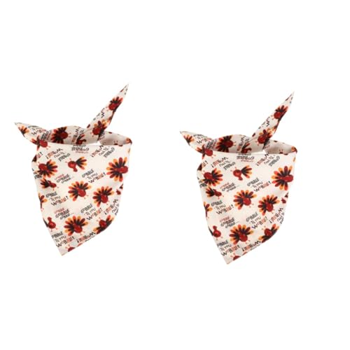Angoily 2stücke Thanksgiving Hund Halstuch Bedrucktes Speichel Tuch Triangular Scarf Mit Süßem Truthahn- Und Langlebiges Material Für Hunde Feiertage Angoily 2stücke Thanksgiving Hund Halstuch Bedrucktes Speichel Tuch Triangular Scarf Mit Süßem Truthahn- Und Langlebiges Material Für Hunde Feiertage von Angoily