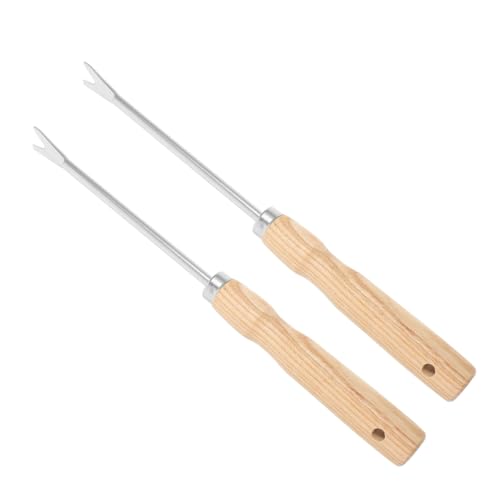 Angoily 2 Stück Wurzelpflücker Aus Holz Unkrautentferner Abzieher Gartenhacke Unkrautjäter Grubber Werkzeug Zum Entfernen Von Gras Handgerät Zum Unkrautjäten Schnapper Wacker Hölzern Angoily 2 Stück Wurzelpflücker Aus Holz Unkrautentferner Abzieher Gartenhacke Unkrautjäter Grubber Werkzeug Zum Entfernen Von Gras Handgerät Zum Unkrautjäten Schnapper Wacker Hölzern von Angoily
