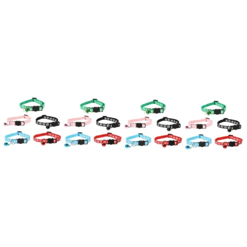 Angoily 20 STK Katzenhalsband Haustier-Halskette Halskette für Haustier Verstellbares Halsband für Haustiere Kätzchenhalsband Halsring für Haustiere Sanft schmücken Schnalle Nylon Angoily 20 STK Katzenhalsband Haustier-Halskette Halskette für Haustier Verstellbares Halsband für Haustiere Kätzchenhalsband Halsring für Haustiere Sanft schmücken Schnalle Nylon von Angoily
