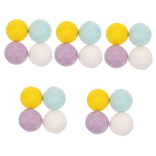Angoily 20 Stck. Teiliges Hundespielzeug Set Filz Interaktiver Wurfball für Welpen Kauspielzeug zur Zahnpflege für Drinnen und Draußen Fördert Spiel und Training Angoily 20 Stck. Teiliges Hundespielzeug Set Filz Interaktiver Wurfball für Welpen Kauspielzeug zur Zahnpflege für Drinnen und Draußen Fördert Spiel und Training von Angoily