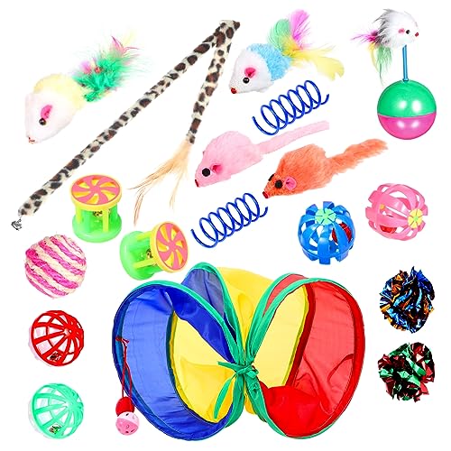 Angoily 20st Katzenspielzeug Katzenplüschmäuse Produkte Für Katzen Verschiedene Spielzeuge Mit Katzenminze Katzenbälle Spielzeug Für Wohnungskatzen 20-teiliges Set Kätzchen Plastik Angoily 20st Katzenspielzeug Katzenplüschmäuse Produkte Für Katzen Verschiedene Spielzeuge Mit Katzenminze Katzenbälle Spielzeug Für Wohnungskatzen 20-teiliges Set Kätzchen Plastik von Angoily