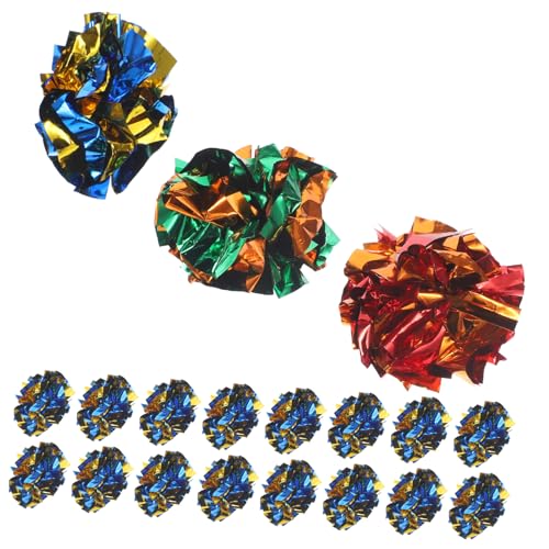 Angoily 20st Lustige Katze Klingelnde Papier Kugel Crinkle-Ball Katzenspielzeug Kätzchenspielzeug Für Wohnungskatzen Kauspielzeug Für Kätzchen Katzenbälle Mylar Katzen-Teaser Welligkeit Angoily 20st Lustige Katze Klingelnde Papier Kugel Crinkle-Ball Katzenspielzeug Kätzchenspielzeug Für Wohnungskatzen Kauspielzeug Für Kätzchen Katzenbälle Mylar Katzen-Teaser Welligkeit von Angoily
