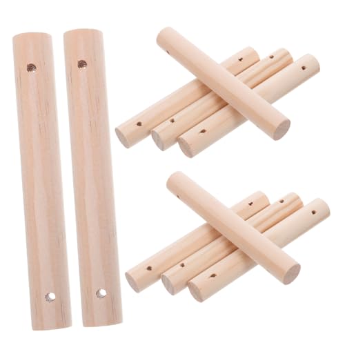 Angoily 26 Stück Haustierständer Leiter Dübel Käfig Klettern Bauen Von Käfigen Ersatz Für Tierspielzeug Sitzstangen Sittiche Vögel Spielplätze Sprossenstangen Aus Holz von Angoily