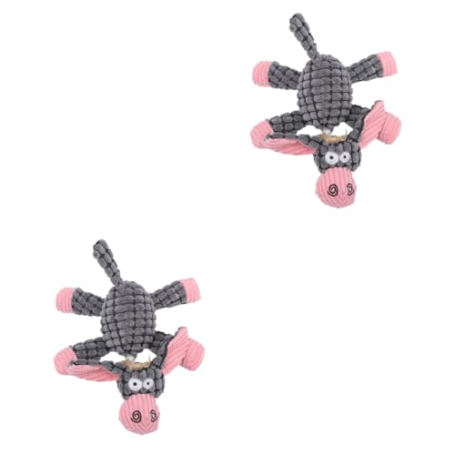 Angoily 2stücke Plüsch Hundespielzeug Für Kleine Hunde Squeaky Kauspielzeug Weiche Und Waschbare Stofftiere Für Zahnen Zahnpflege Braun Cartoon-Design Angoily 2stücke Plüsch Hundespielzeug Für Kleine Hunde Squeaky Kauspielzeug Weiche Und Waschbare Stofftiere Für Zahnen Zahnpflege Braun Cartoon-Design von Angoily