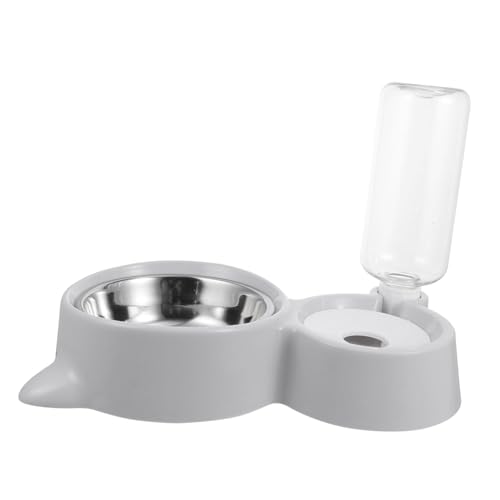 2St Doppelschüsselförderer pet Water Bowl pet Bowl Futterspender für Haustiere Trinkbrunnen für Hunde wasserflasche Futterautomat für Haustiere automatischer Wasserspender Hündchen von Angoily