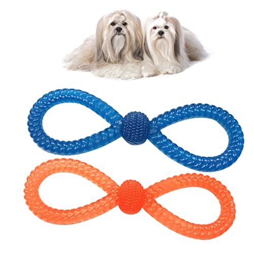 Angoily Hundespielzeug 2 Stück 8-förmiges Design Kauspielzeug Für Hunde Für Mittelgroße Und Große Hunde Und Welpen Zufällige Farbe Angoily Hundespielzeug 2 Stück 8-förmiges Design Kauspielzeug Für Hunde Für Mittelgroße Und Große Hunde Und Welpen Zufällige Farbe von Angoily