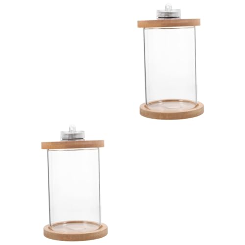 Angoily 2 Stücke Glas Aquarium Tank Mit Deckel Desktop Betta Fisch Tank Kit Aquarium Für Büro Wohnkultur von Angoily