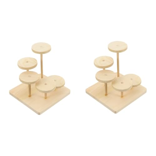 Angoily 2 Stücke Tier Aktivität Spielzeug Holz Hamster Klettern Spielhaus Für Hamster von Angoily