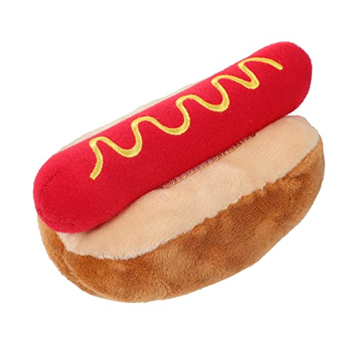 Angoily Spielzeug 2st Haustier Hund Puppe Kauplüsch Für Haustiere Haustier Backenzahn Plüsch Lustige Hunde Essen Plüschtier Hot-Dog-plüsch-hundespielzeug Rot Plüsch Hund Hotdog Angoily Spielzeug 2st Haustier Hund Puppe Kauplüsch Für Haustiere Haustier Backenzahn Plüsch Lustige Hunde Essen Plüschtier Hot-Dog-plüsch-hundespielzeug Rot Plüsch Hund Hotdog von Angoily