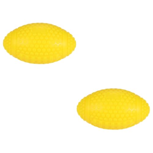 Angoily 2 Stücke Molaren Relief Hund Spielzeug Kauen Haustier Spielzeug American Football Rugby Für Hunde Pet Liefert Gelb Angoily 2 Stücke Molaren Relief Hund Spielzeug Kauen Haustier Spielzeug American Football Rugby Für Hunde Pet Liefert Gelb von Angoily