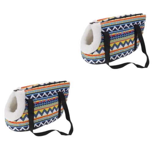 Angoily 2St Reisehandtasche Katzen-Umhängetasche Reisetasche Aufbewahrungsbeutel Rucksack Tragetasche für Katzen Träger für Katze Lagerung Geldbörse Katzenkäfig Aufbewahrungstaschen Reisen von Angoily