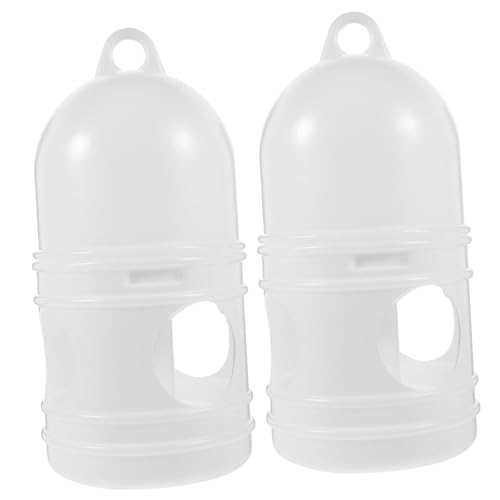 Angoily Vogelzubehör 2er-Pack Vogeltränke Tauben-trinknapf Große Kapazität Wasserbecher Kunststoffmaterial Weiß Für Tauben-futternapf Angoily Vogelzubehör 2er-Pack Vogeltränke Tauben-trinknapf Große Kapazität Wasserbecher Kunststoffmaterial Weiß Für Tauben-futternapf von Angoily