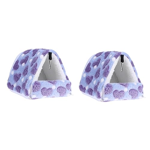 Angoily 2 Stück Haustierbett Kleintierbett Nest Hamster Warmes Bett Bequemes Weiches Material Abnehmbar Für Einfache Reinigung Angoily 2 Stück Haustierbett Kleintierbett Nest Hamster Warmes Bett Bequemes Weiches Material Abnehmbar Für Einfache Reinigung von Angoily