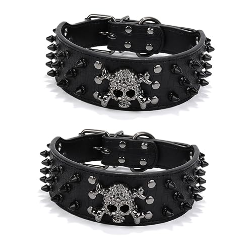 Angoily 2St hundekostüm Hunde kostüm Hunde zubehör Hunde Halstuch kostüme für Hunde hundeartikel Dog Accessories hundebedarf hundekragen Dog Collars Skelett Halsband Nagel mit rundem Kopf von Angoily