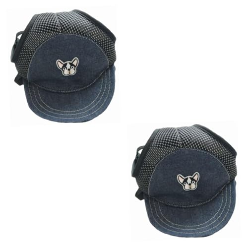 Angoily 2st Hundeleinenmütze Hüte Für Hunde Haustierhut Hund-Baseball-mütze Hundemützen Für Mittelgroße Hunde Abschlusskappe Für Hunde Welpenhüte Sonnenhut Für Hunde Atmungsaktiv von Angoily